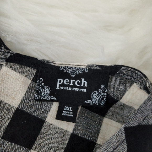 New! Perch by Blu Pepper plaid cami tank size 3XL - Picture 7 of 7